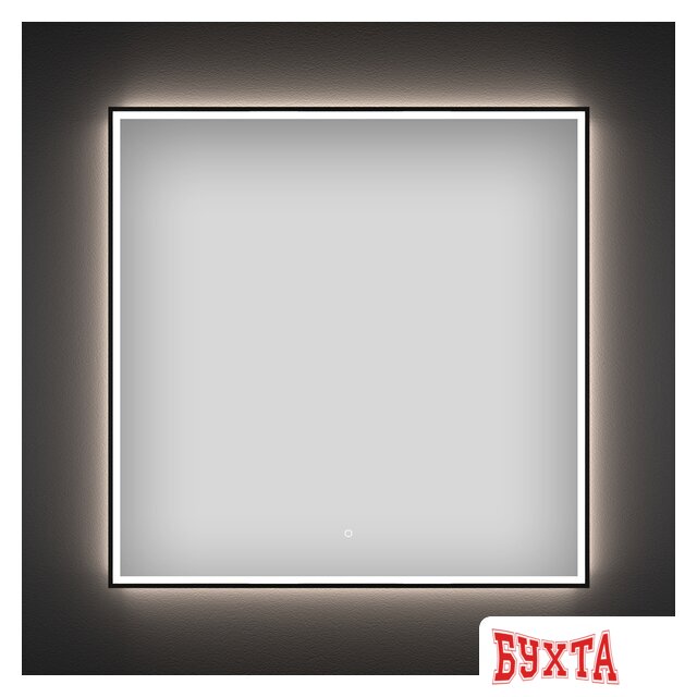 Мебель для ванных комнат Wellsee Зеркало с фронтальной LED-подсветкой 7 Rays' Spectrum 172200400, 50 х 50 см (с сенсором и регулировкой яркости освещения)