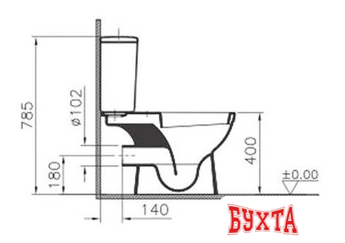 Унитаз Vitra Normus (9705B003-7200)