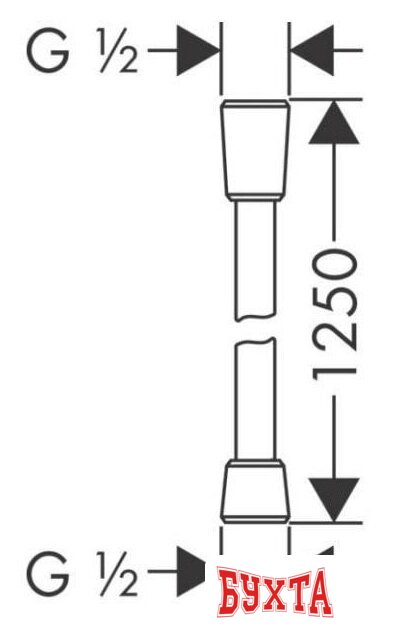 Душевой шланг Hansgrohe Isiflex 28272670