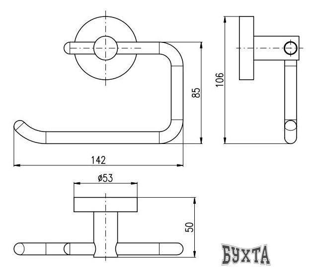 Держатель для туалетной бумаги Slezak RAV Colorado COA0401Z