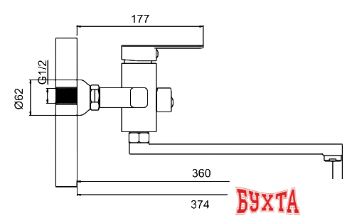 Смеситель Ledeme H33 L2233