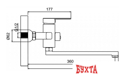 Смеситель Ledeme L72233