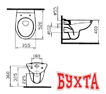 Унитаз Vitra Normus (6855B003-0101)