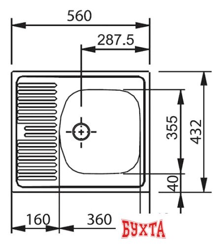 Кухонная мойка Gerhans B15 (оникс)