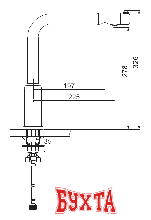 Смеситель Gappo G4390-10