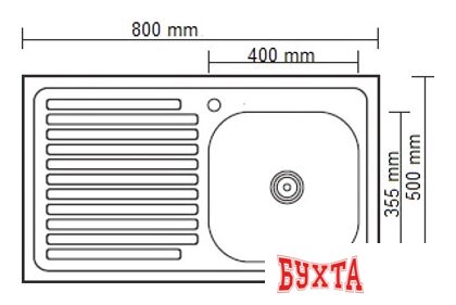 Кухонная мойка Ledeme L98050-R