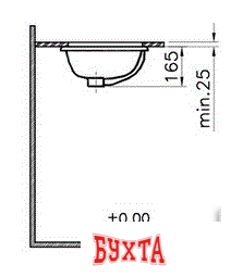 Умывальник Vitra S20 43x30.5 [5474B003-0618]