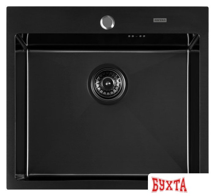 Кухонная мойка ARFEKA AF 500*505 Black PVD Nano