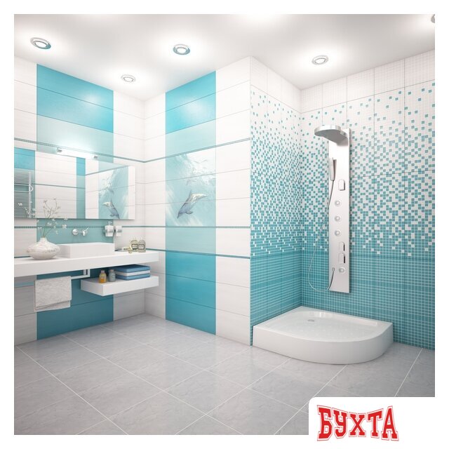 Душевой поддон Метакам Classic S 90x90 АПS_011741 (закругленный)