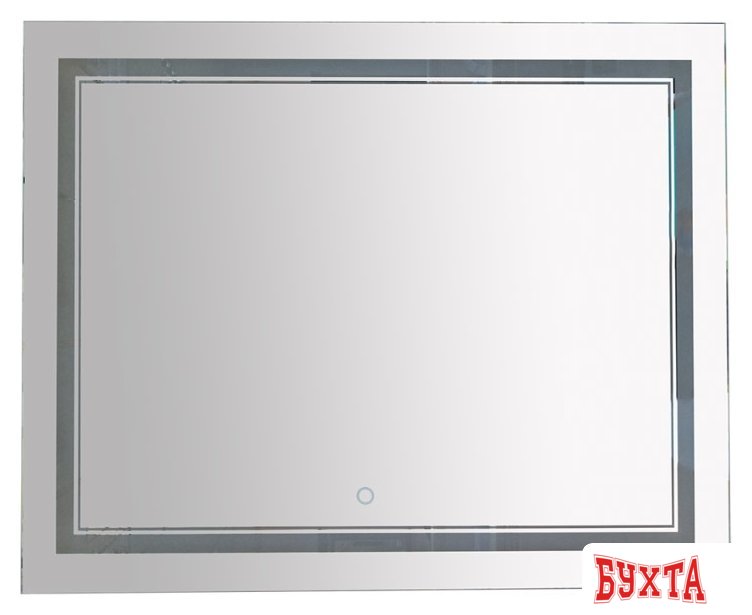 Мебель для ванных комнат Misty 2 Неон - Зеркало LED 1000х800 сенсор на зеркале (двойная подсветка) - П-Нео10080-2ПРСНЗДВП