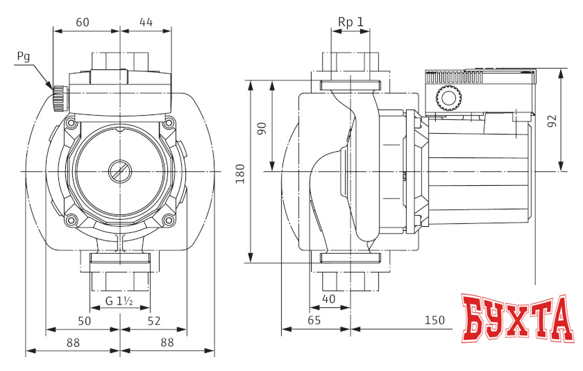 Циркуляционный насос Wilo TOP-S 25/5 (3~400/230 V, PN 10)