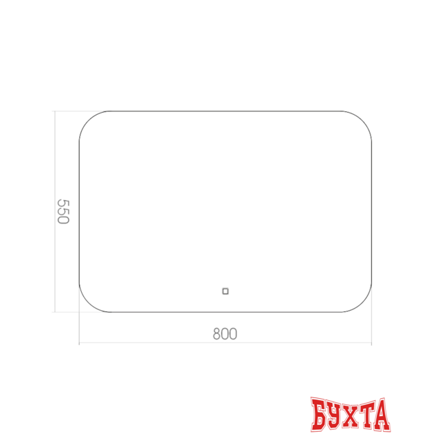 Мебель для ванных комнат Toppus Зеркало Satin 80x55