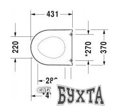 Сиденье для унитаза Duravit Darling New / Starck 2 (0069890000)