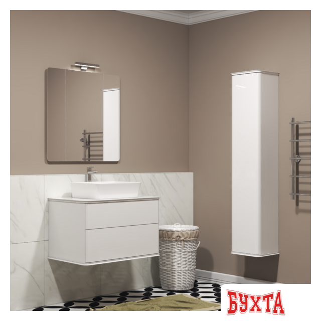 Мебель для ванных комнат Briz Зеркало-трюмо Рим 100*80