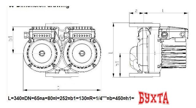 Циркуляционный насос IMP Pumps GHNDbasic II 65-70F