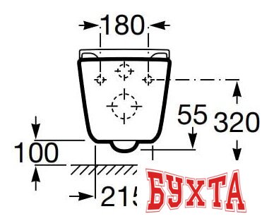 Унитаз подвесной Roca The Gap 34647L000 (без сиденья)