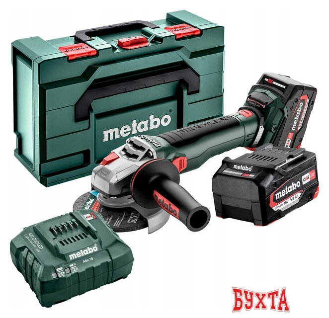 Угловая шлифмашина Metabo WB 18 LT BL 11-125 Quick 613054650 (с 2-мя АКБ, кейс)