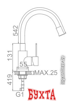 Смеситель Ledeme L74004-1