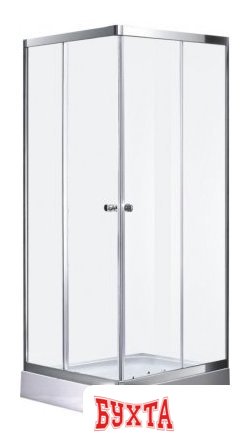 Душевой уголок Avanta D107/2 90x90 (хром/рифленое стекло)