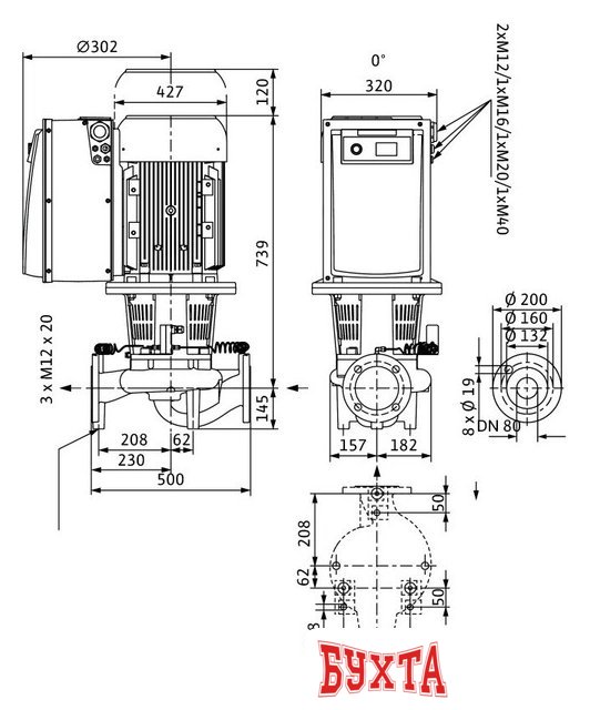 Насосы Wilo IL-E 80/190-18,5/2