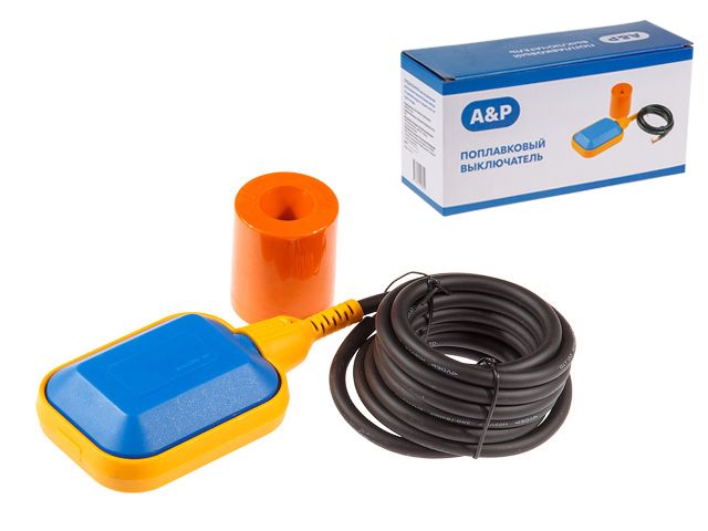 Поплавковый выключатель с кабелем 1,0 м A&P, арт.AP03A05100 (Китай)