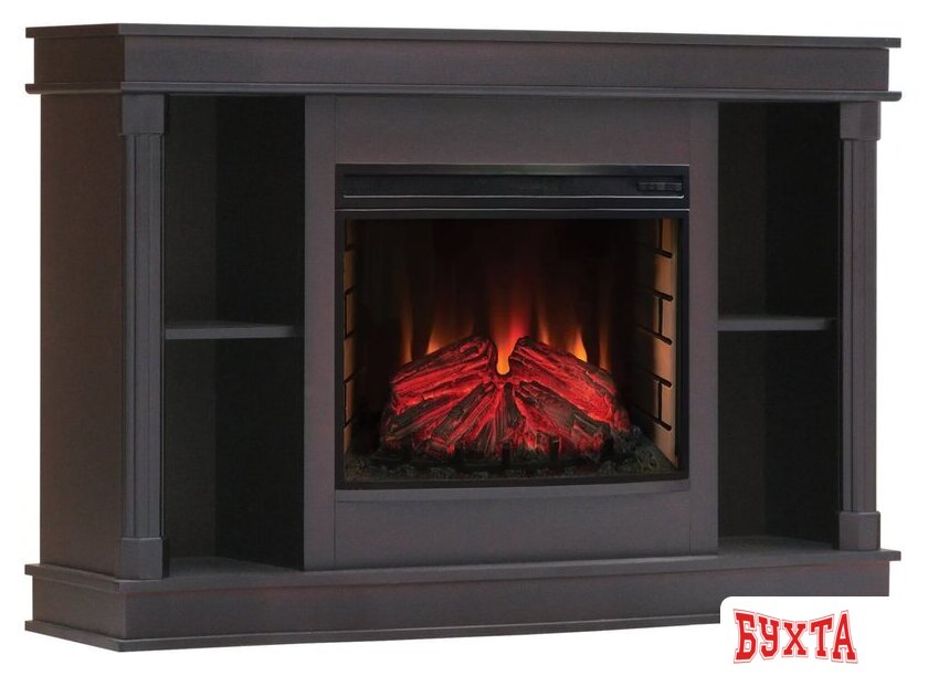 Каминокомплект Смолком Brittany FS25 + Firefield 25 S IR Венге (шпон красное дерево)