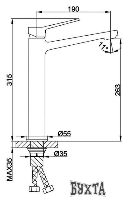 Смеситель FRAP F1061-2