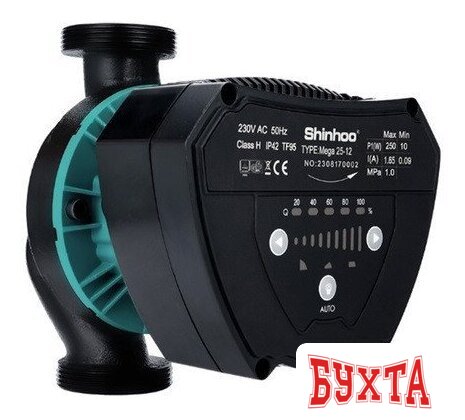 Циркуляционный насос Shinhoo Mega 25-8 (с гайками)