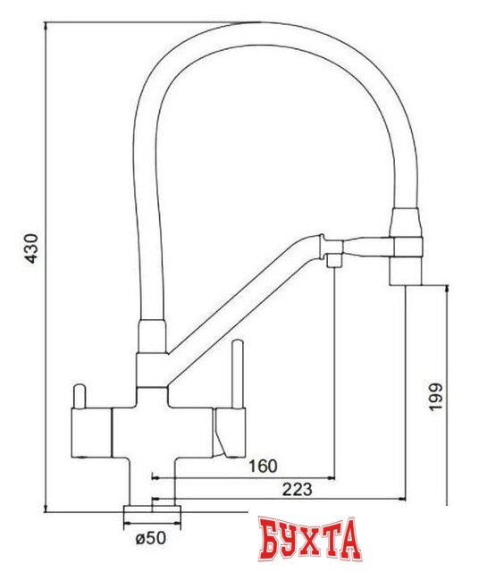 Смеситель Gappo G4398-81