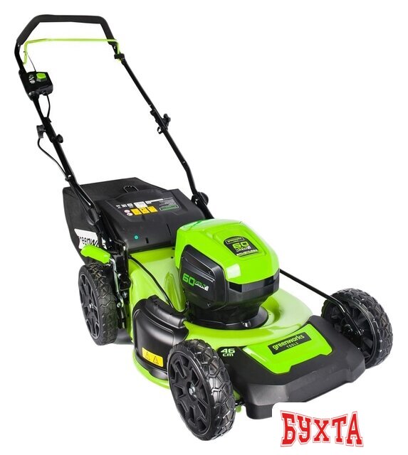 Газонокосилка Greenworks GD60LM46SP (с 1-м АКБ 4 Ah)
