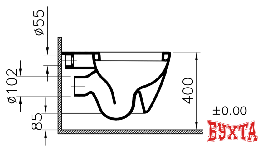 Унитаз Vitra Sunrise (5384B003-0075)