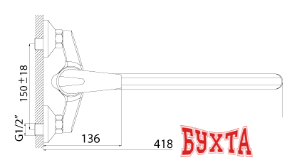 Смеситель Rossinka Silvermix D40-32