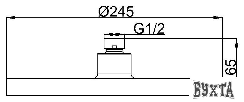 Верхний душ Maxonor Pure Life PL107-25-8