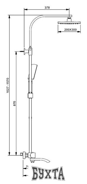 Душевая система  Gappo G2407-50