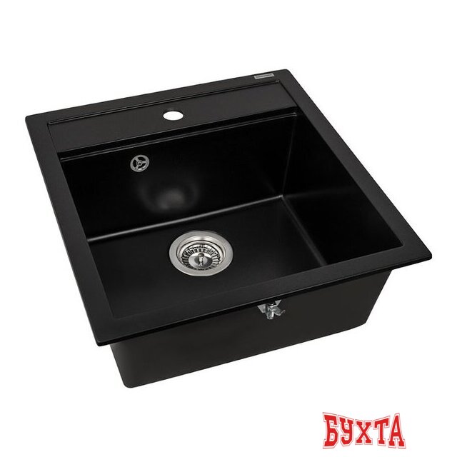 Кухонная мойка Aquasanita Tesa SQT100W (black metallic 601)