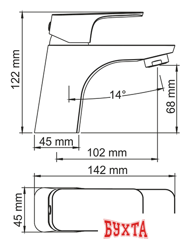 Смеситель Wasserkraft Salm 2703