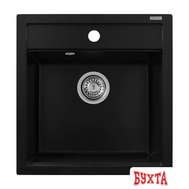 Кухонная мойка Aquasanita Tesa SQT100W (black metallic 601)