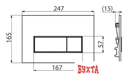 Панель смыва Alcaplast M570