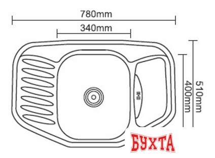 Кухонная мойка Ledeme L67851-6