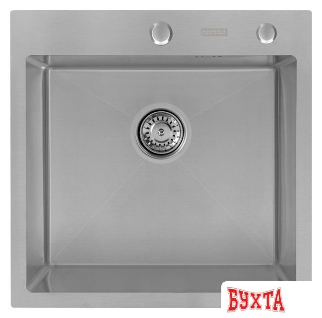 Кухонная мойка ARFEKA ECO AR мойка 500*500, коландер, дозатор SATIN