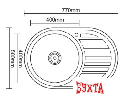 Кухонная мойка Ledeme L67750-6R