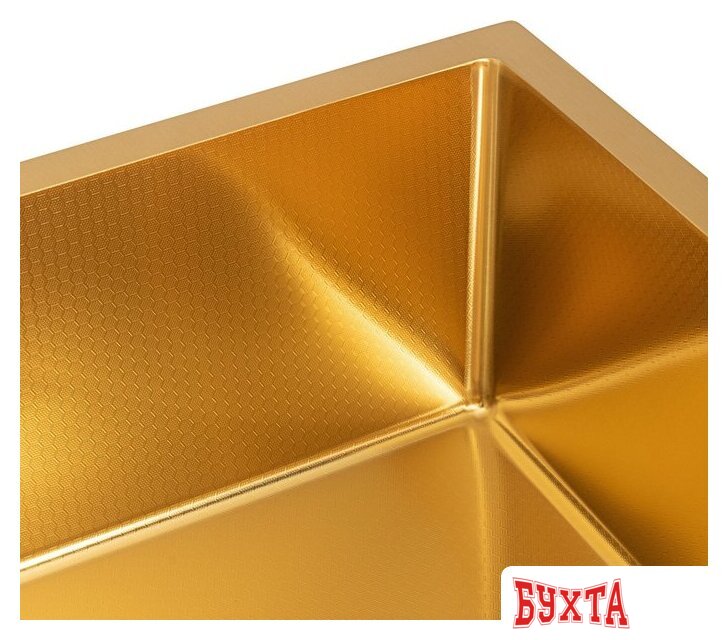Кухонная мойка ARFEKA Eco AR 500*500 Gold PVD Nano Decor