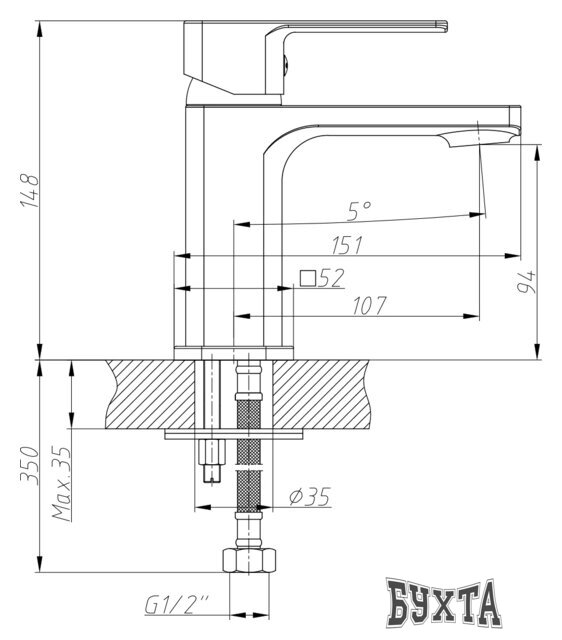 Смеситель Decoroom DR20011