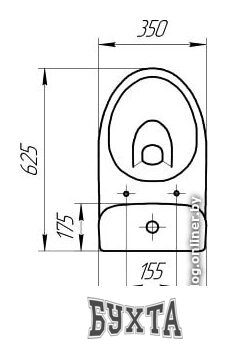 Унитаз Cersanit Parva Clean On 011 KO-PA011-3/6-COn-DL