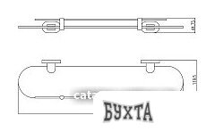 Мебель для ванных комнат Slezak RAV Полка Yukon YUA0900-50CMAT