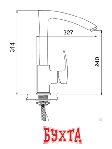 Смеситель Gerhans K14014A