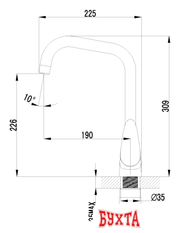 Смеситель Lemark Pramen LM3355C