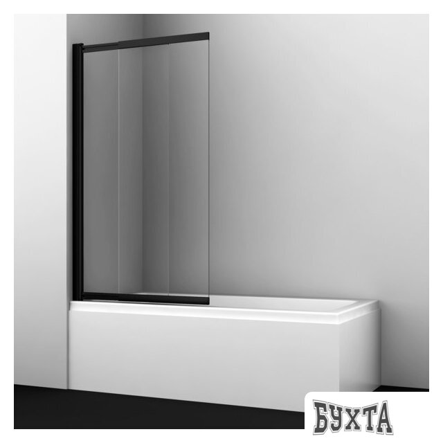 Стеклянная шторка для ванны Wasserkraft Dill 61S02-100