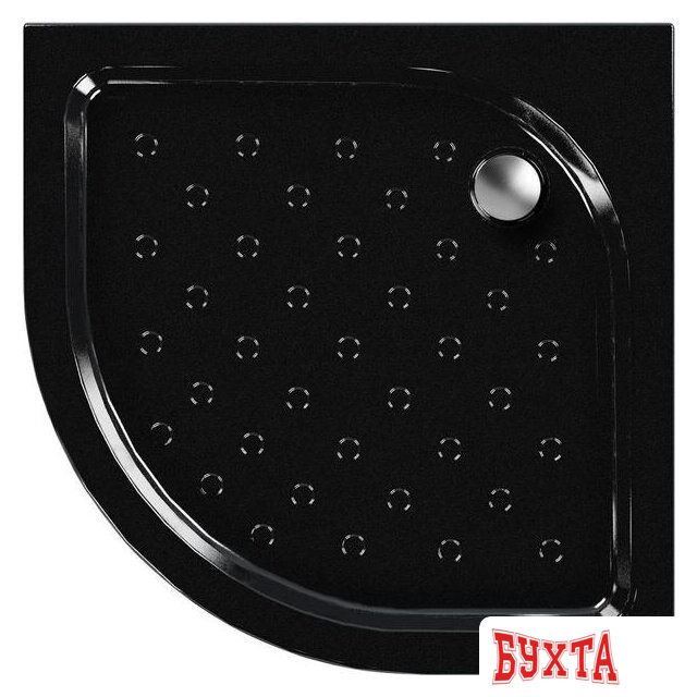 Душевой поддон Метакам Classic Black N 90x90 АПS_013574 (закругленный)