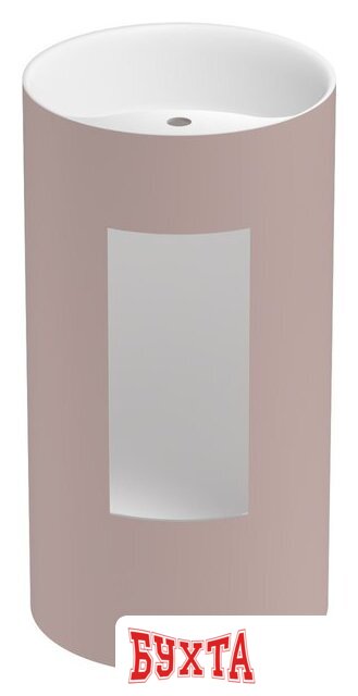 Умывальник Wellsee Chalice Perfection 230630000 (отдельностоящий, с отверстием под смеситель, цвет матовый светло-розовый/глянцевый белый)
